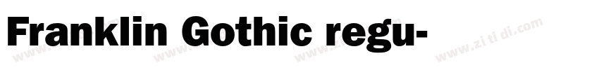 Franklin Gothic regu字体转换